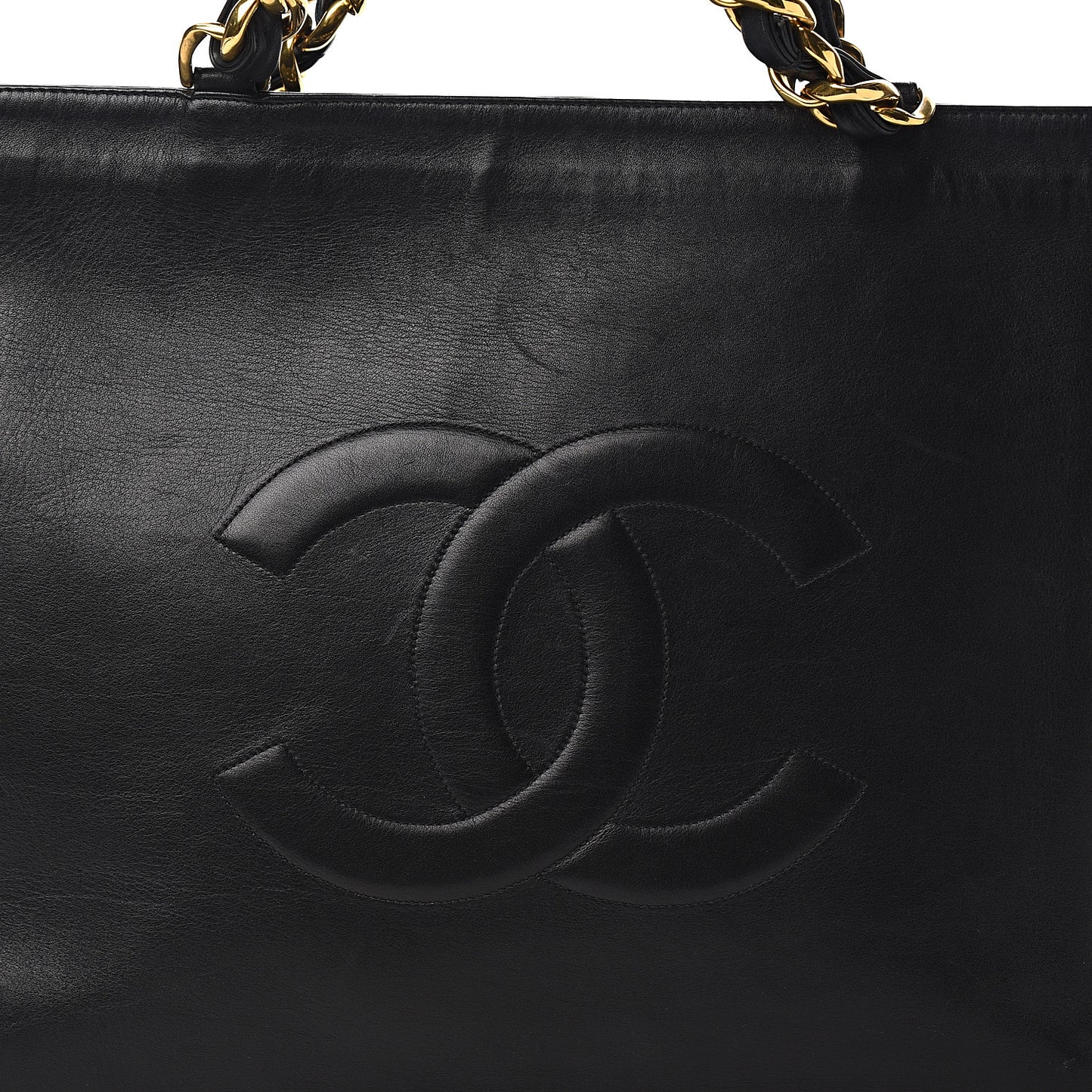 Lambskin CC Shoulder Bag Black