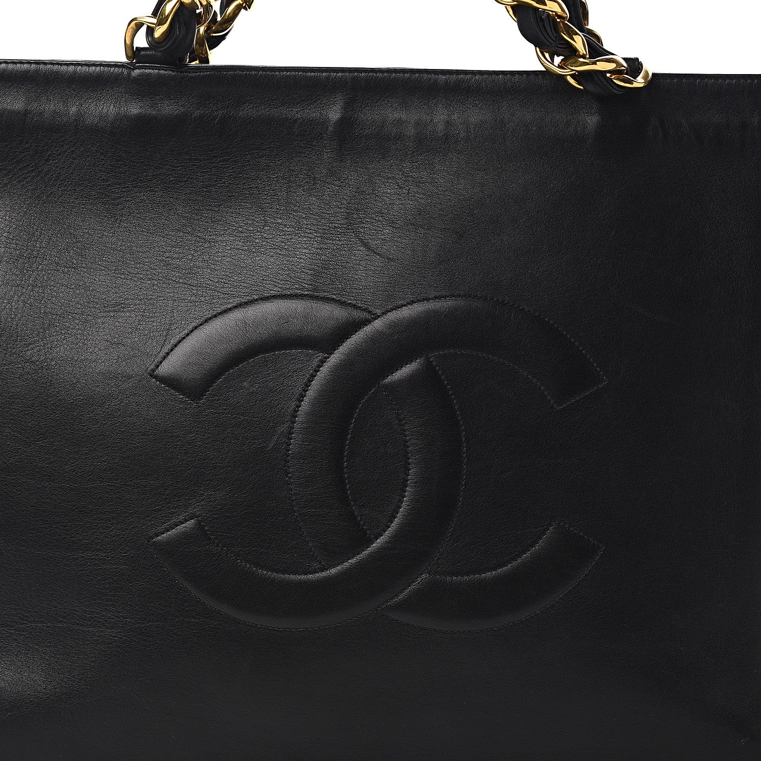 Chanel Lambskin CC Shoulder Bag Black 10 of 10