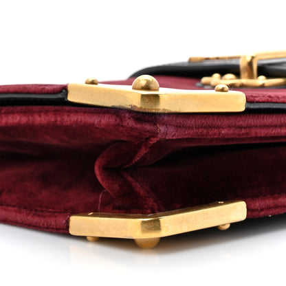 Prada Velvet City Calfskin Cahier Clutch With Chain Ribes Black 9 of 14