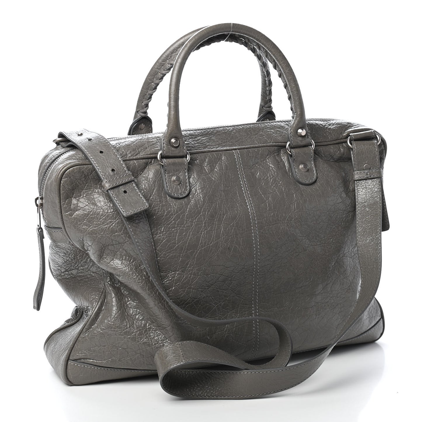 Agneau Classic Hardware Mens Mini Folder Gris Fumee