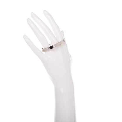 Cartier 18K White Gold 4 Diamond LOVE Bracelet 16 2 of 8