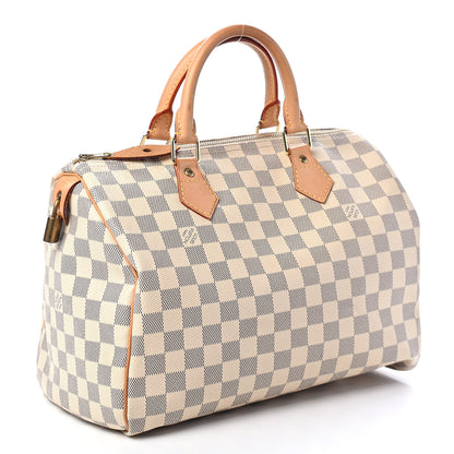 Louis Vuitton Damier Azur Speedy 30 3 of 9