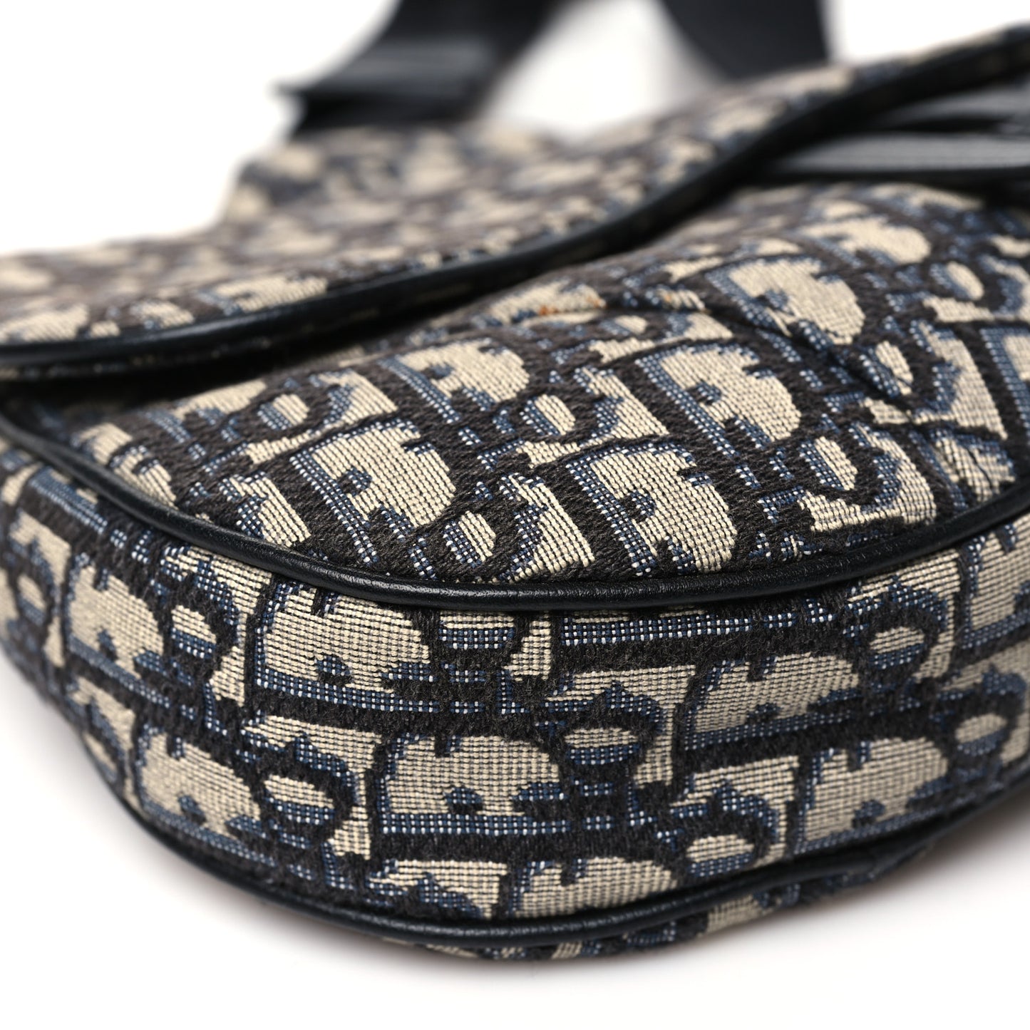 Oblique Mens Saddle Bag Blue