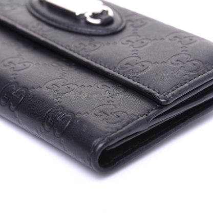 Gucci Guccissima Punch Continental Flap Wallet Black 8 of 17