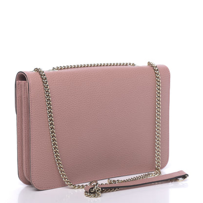 Gucci Dollar Calfskin Interlocking G Shoulder Bag Soft Pink 3 of 10