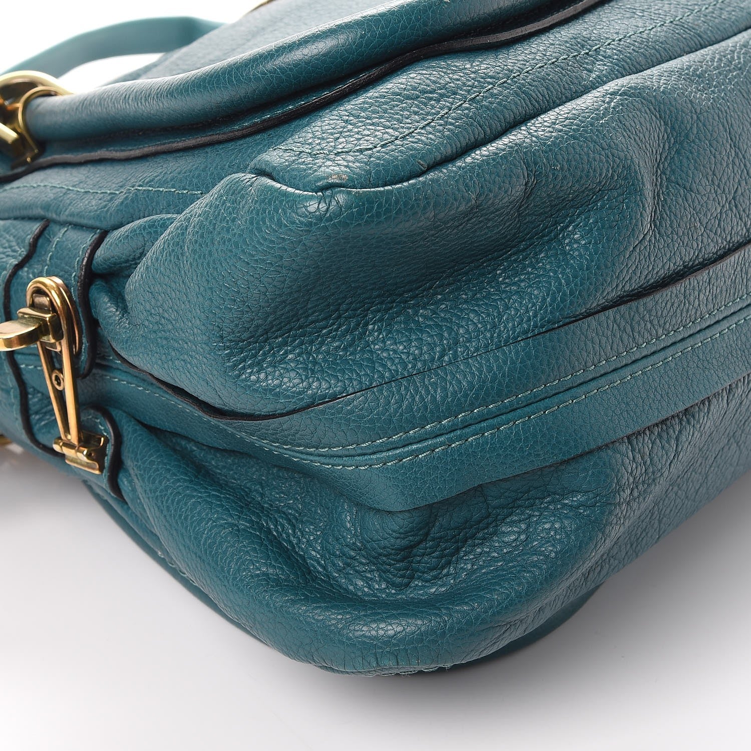 Chloe Calfskin Medium Paraty Peacock Blue 17 of 18