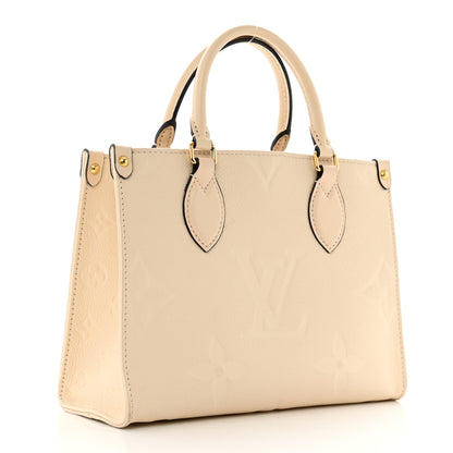 Louis Vuitton Empreinte Monogram Giant Onthego PM Cream Beige 3 of 14