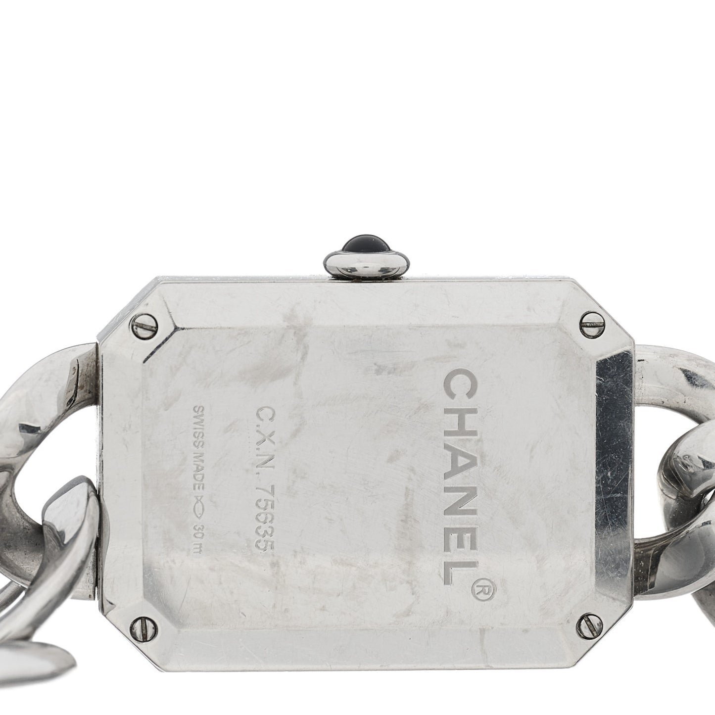 Stainless Steel Diamond Bezel Mother of Pearl 20mm Chain Premiere Quartz Watch