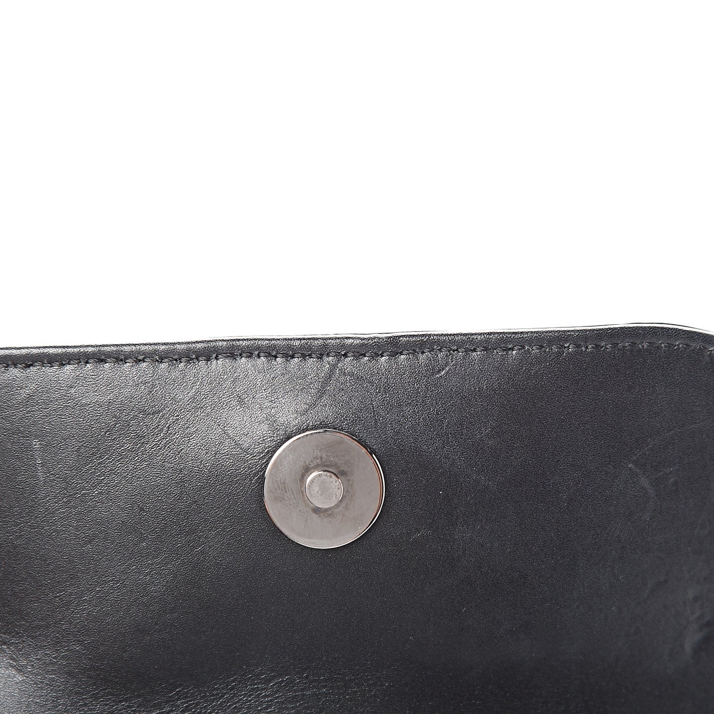 Calfskin Spikes Sweety Charity Crossbody Bag Black