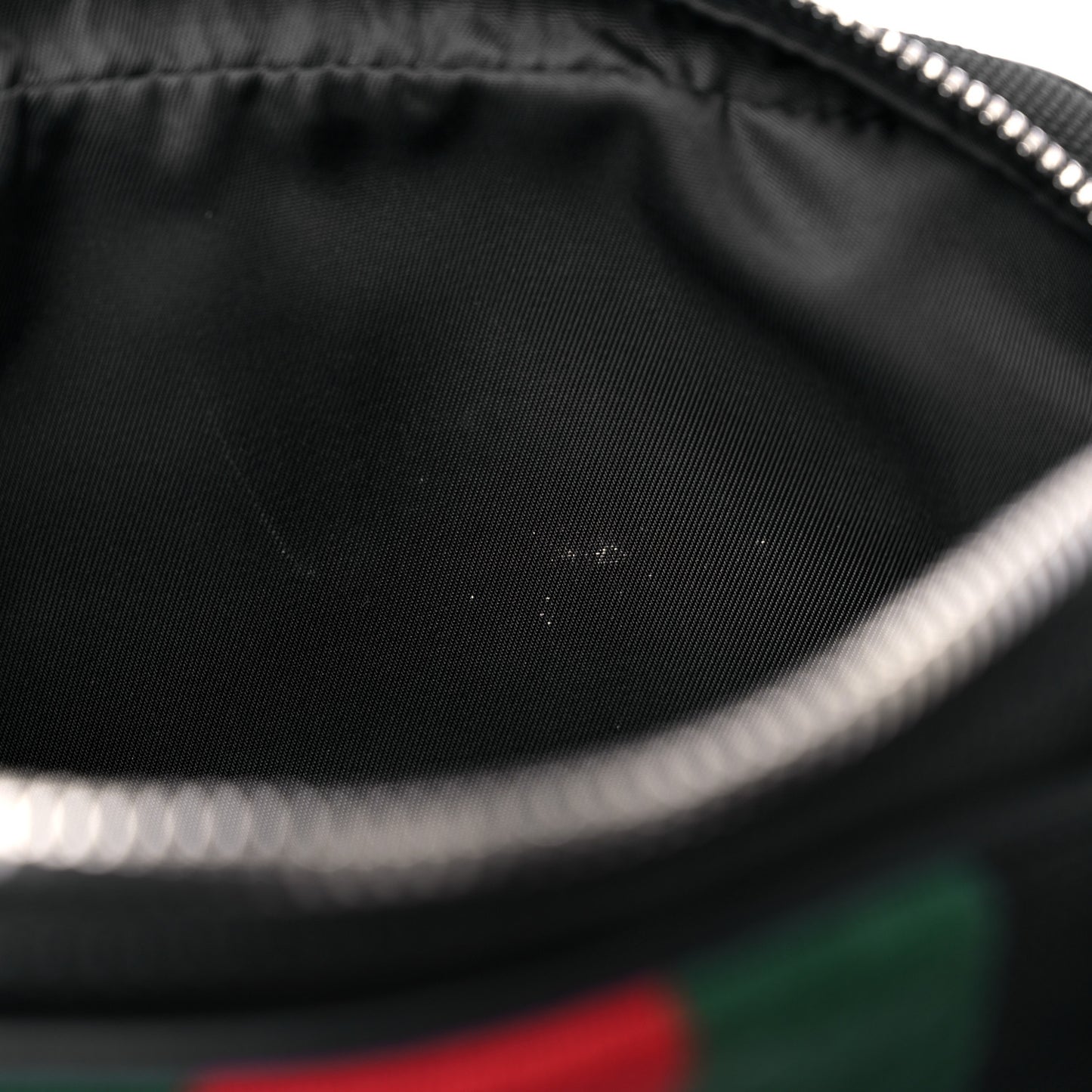 Canvas Web Slim Belt Bag Black