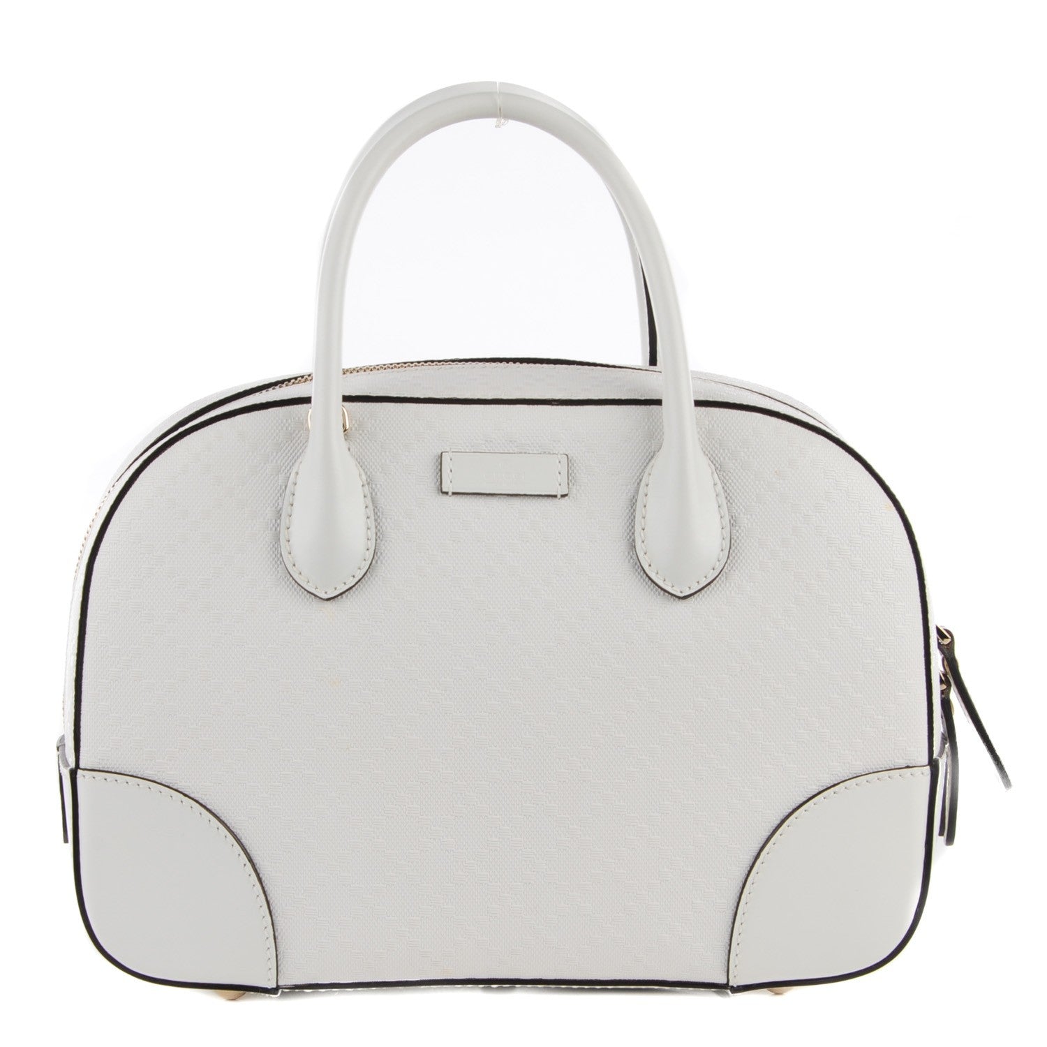 Gucci Bright Diamante Calfskin Small Top Handle Bag White 1 of 7
