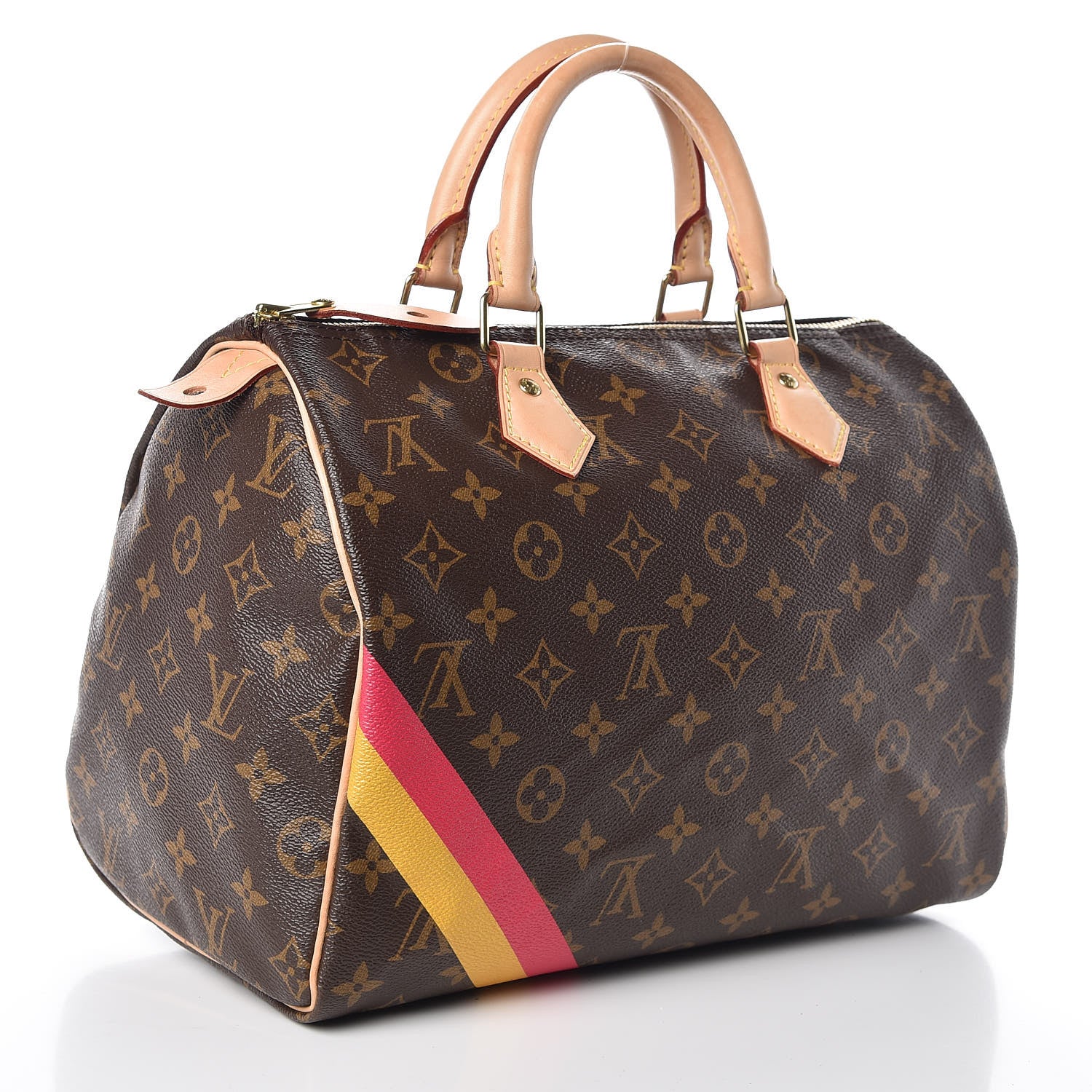 Louis Vuitton Monogram My LV Heritage Speedy 30 Fuchsia Yellow 3 of 17