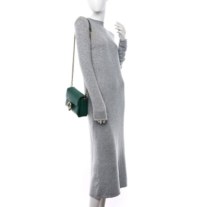 Gucci Dollar Calfskin Interlocking G Crossbody Bag Emerald 2 of 18