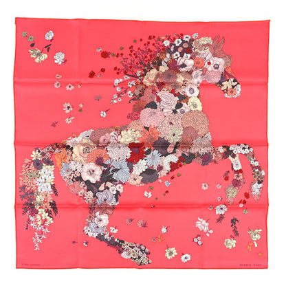 Hermes Silk Robe Legere Scarf 90 Rose Lipstick Vieux Rose 1 of 3