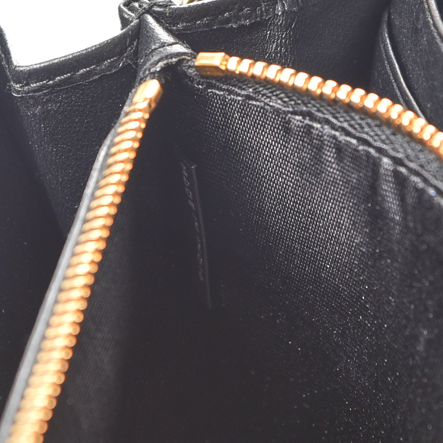 Soft Calfskin Quilted Chain Wallet Black
