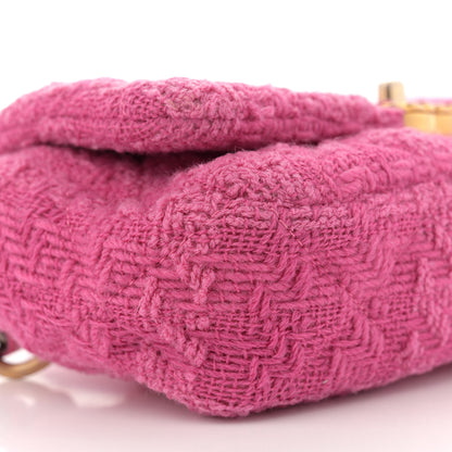Chanel Tweed Quilted Chanel 19 Waist Bag Pink 9 of 12