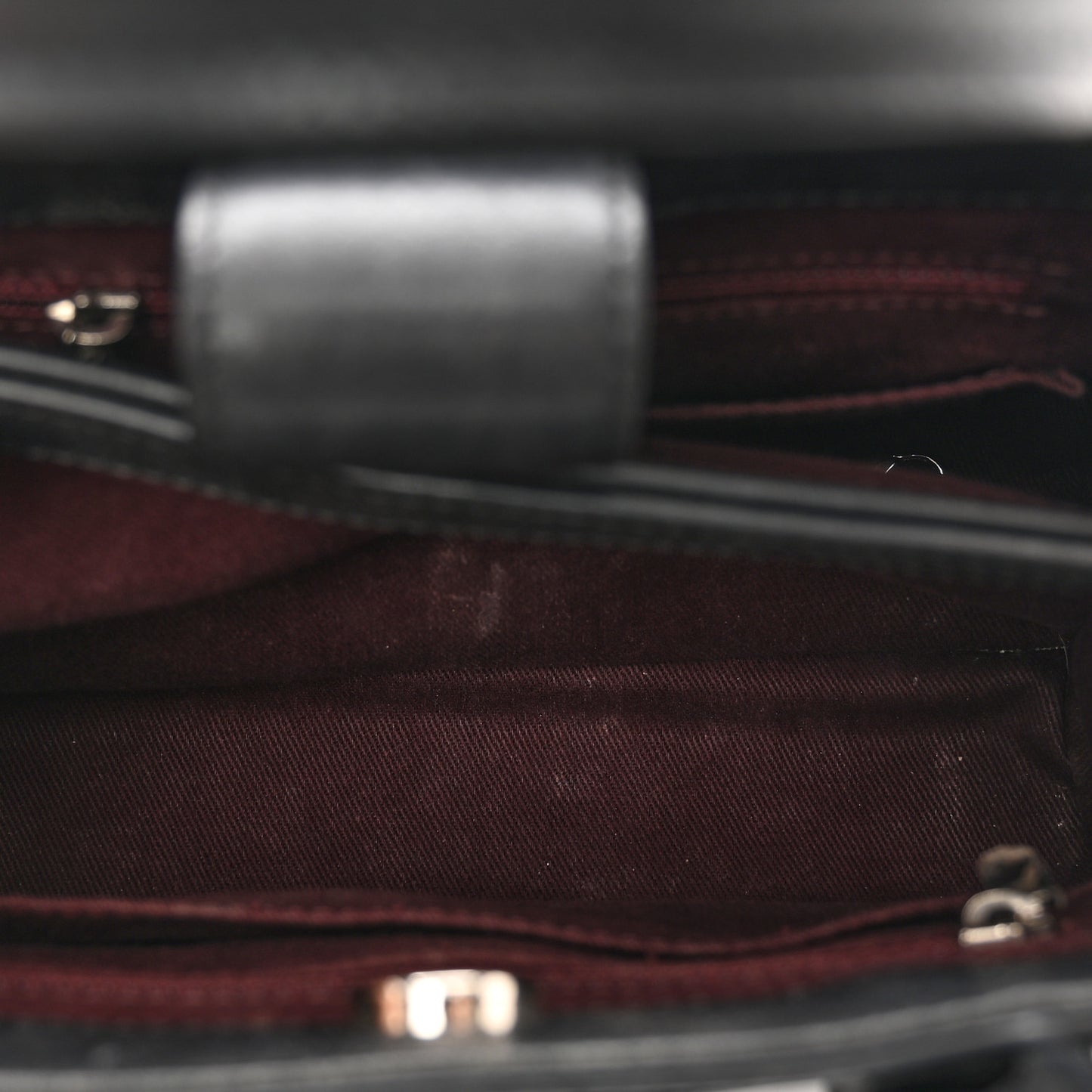 Grained Calfskin Mini Neo Executive Shopper Tote Black