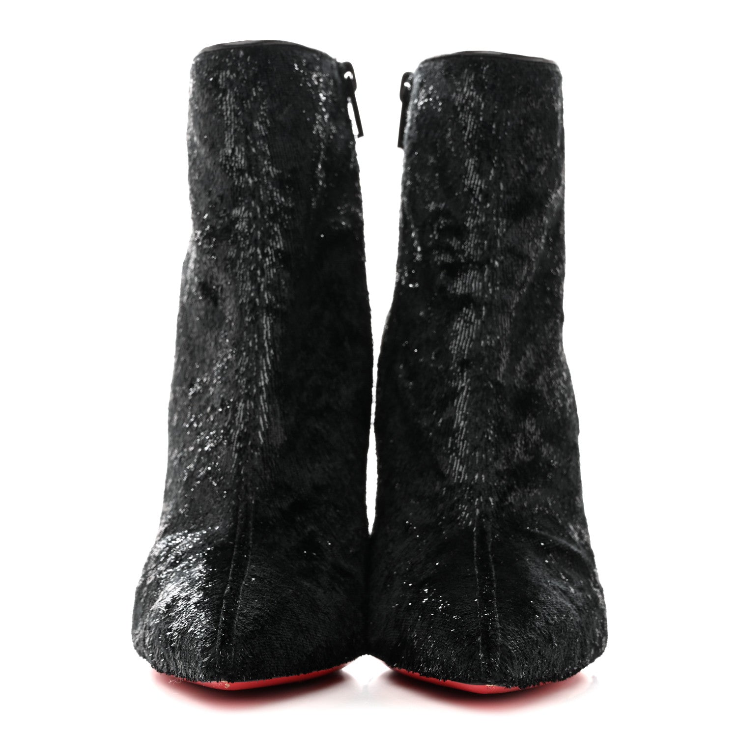 Christian Louboutin Velvet Papillon So Kate Booty 100 Ankle Boots 38.5 3 of 8