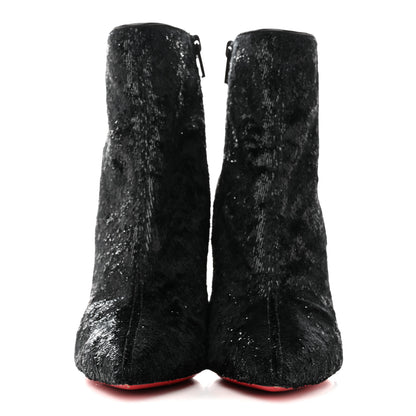 Christian Louboutin Velvet Papillon So Kate Booty 100 Ankle Boots 38.5 3 of 8