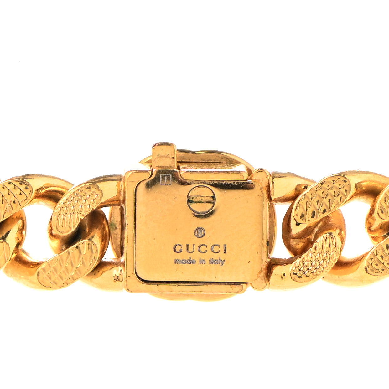Gucci Metal Interlocking GG Chain Necklace Gold 5 of 6