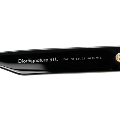 Christian Dior Acetate Diorsignature S1U Square Sunglasses Black 7 of 9