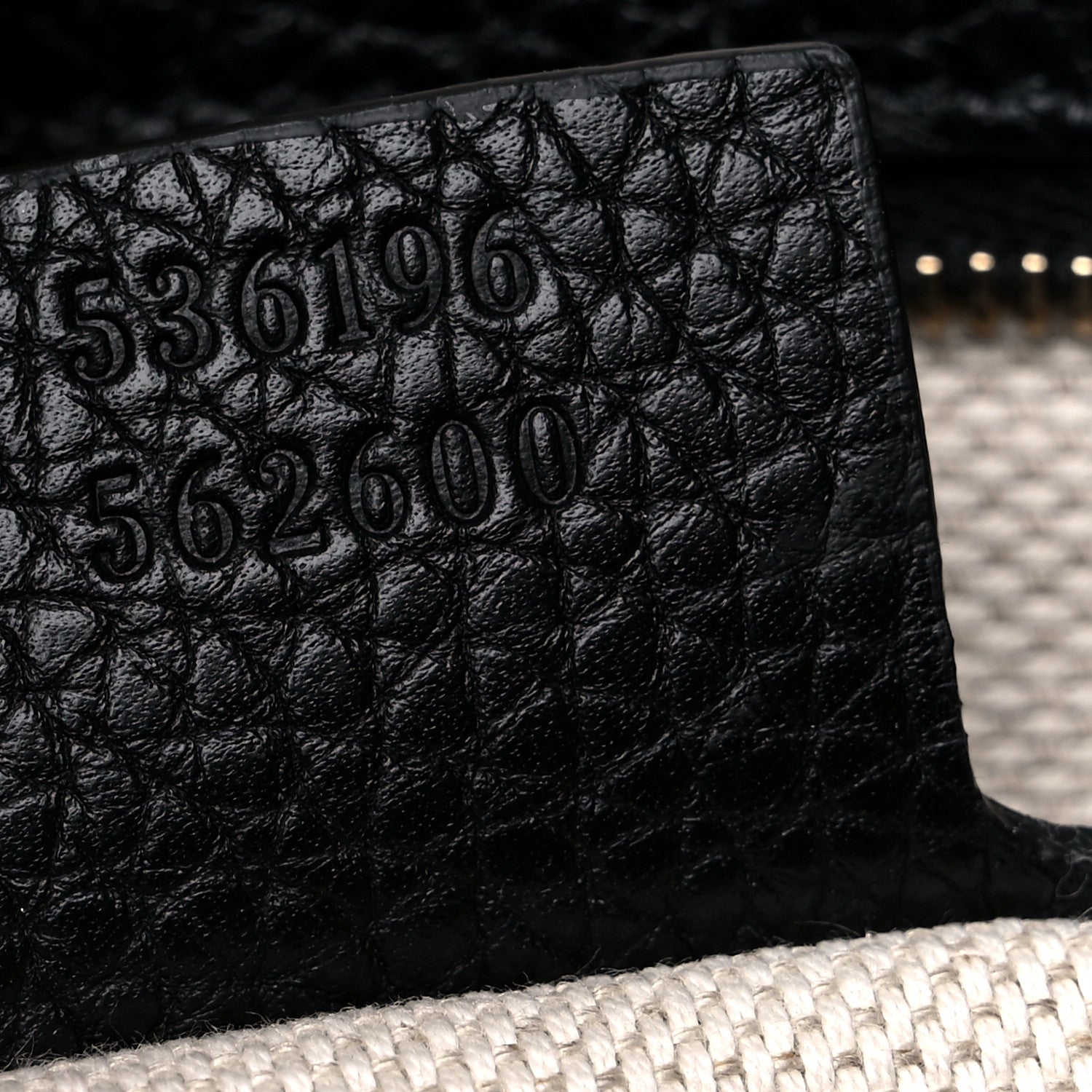 Gucci Pebbled Calfskin Medium Soho Chain Shoulder Bag Black 7 of 10