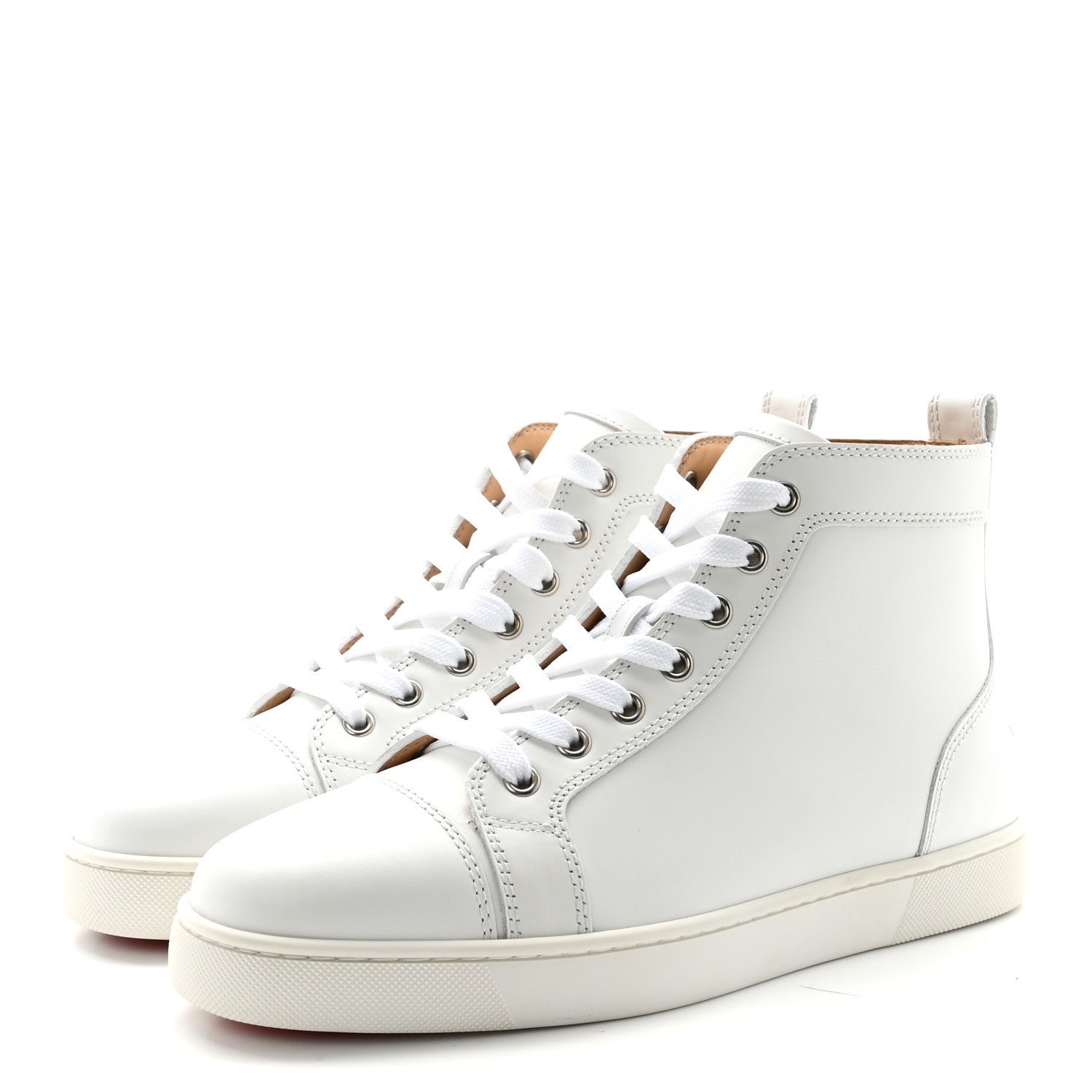 Christian Louboutin Calfskin Mens Louis Flat Sneakers 39 White 4 of 9