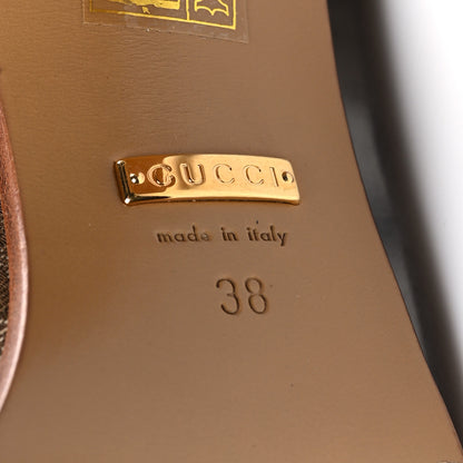 Gucci Monogram Over the Knee Boots 38 Beige Ebony 6 of 6