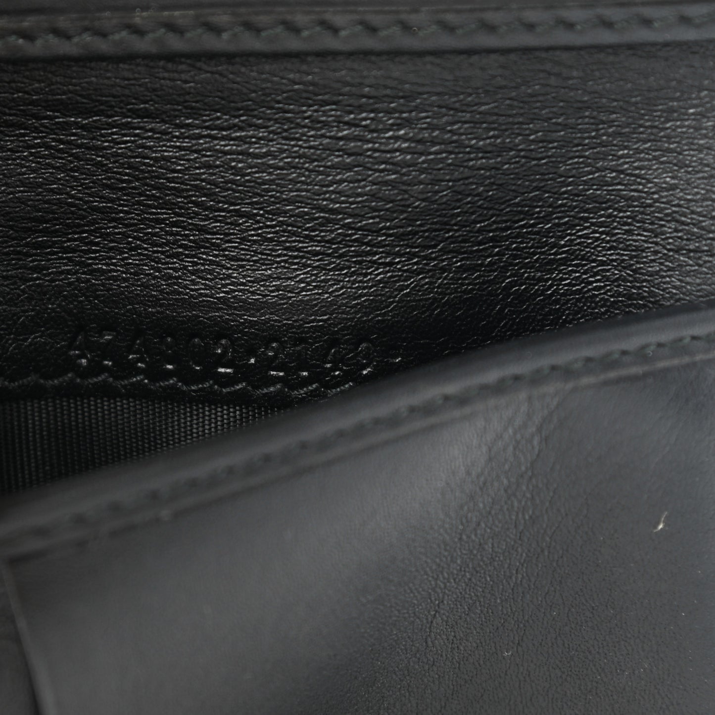 Calfskin Matelasse GG Marmont Wallet Black