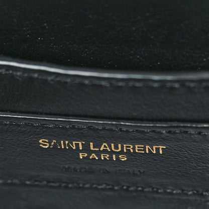 Saint Laurent Box Calfskin Monogram Medium Solferino Satchel Blue 6 of 9