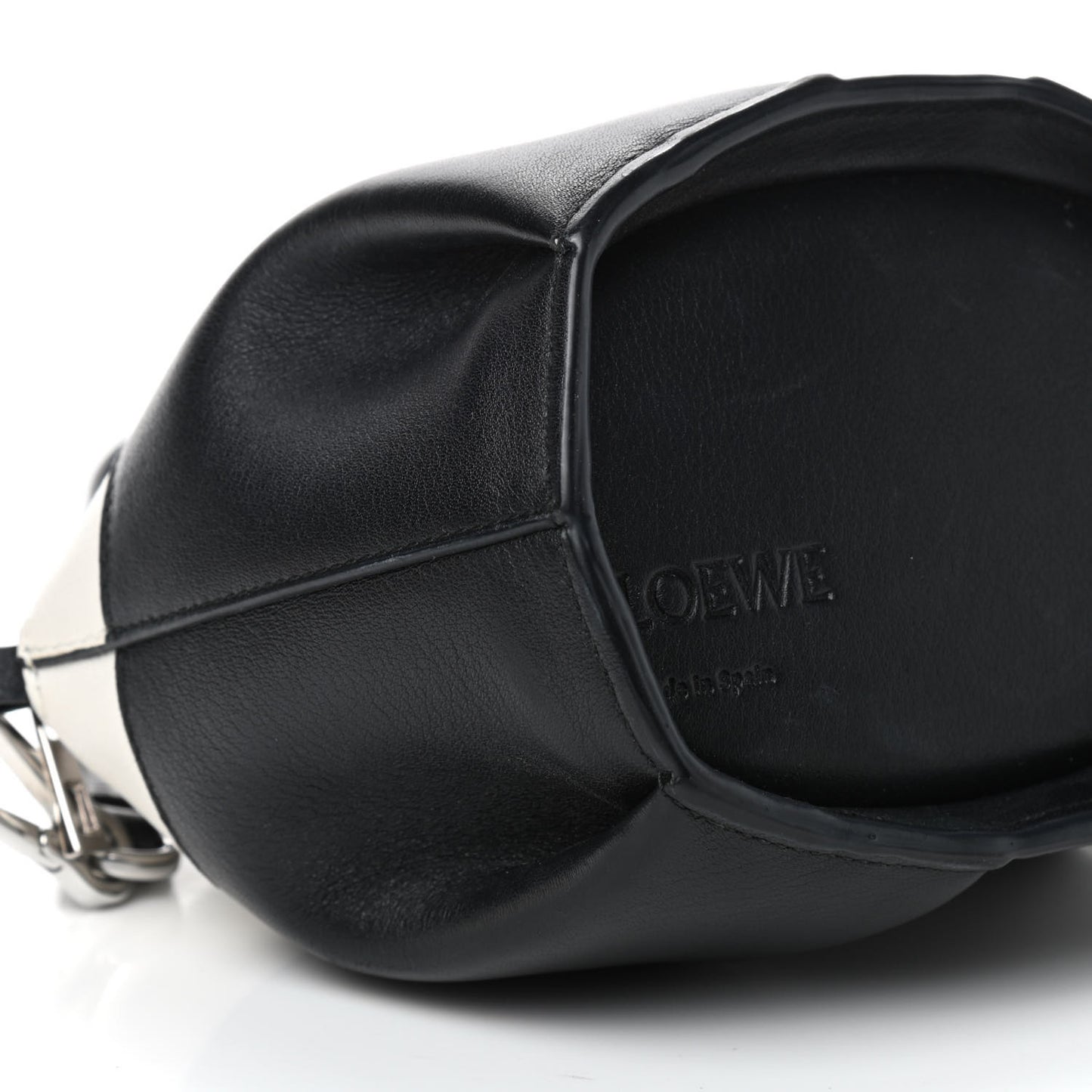 Calfskin Panda Crossbody Black White