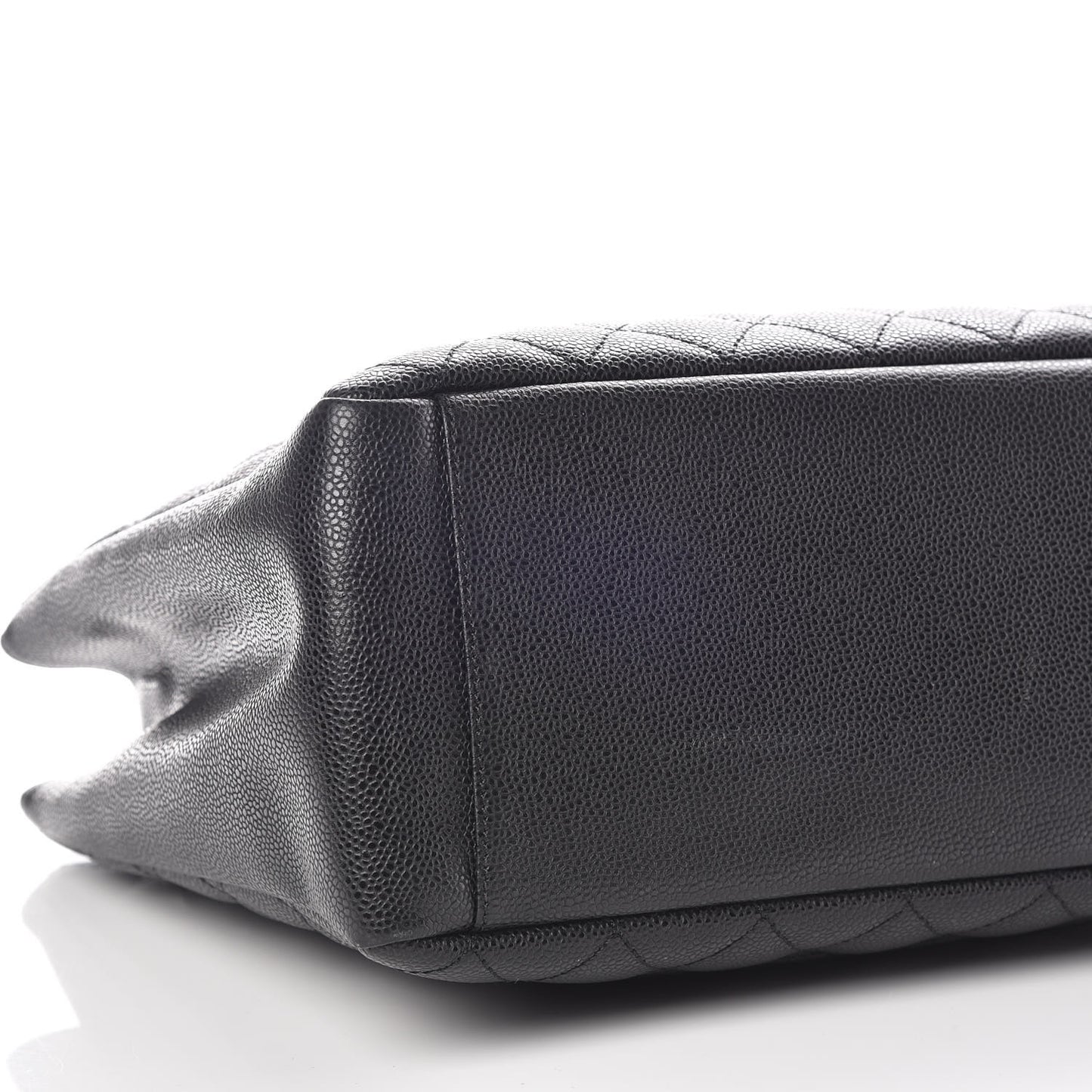 Caviar Quilted Grand Shopping Tote GST Black