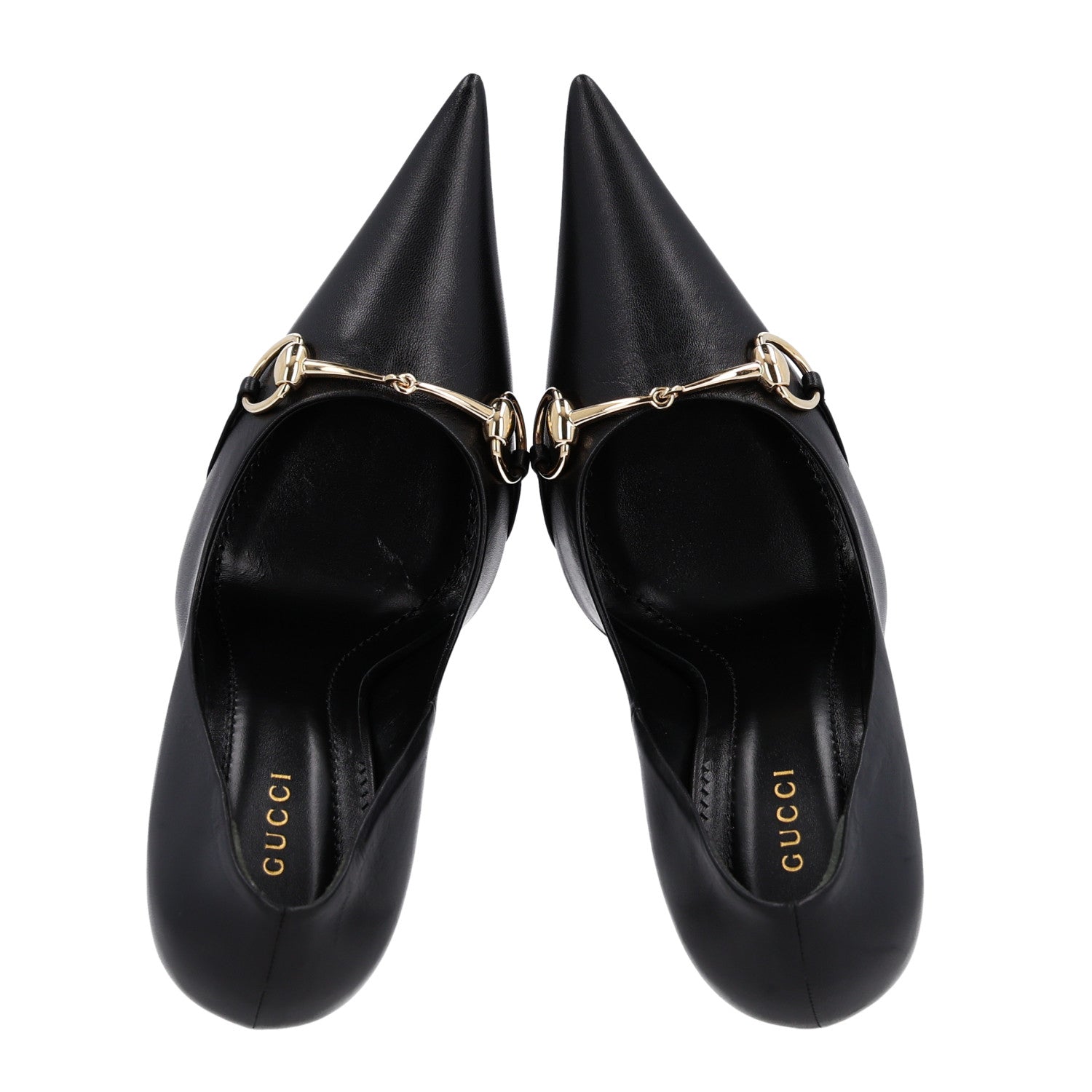Gucci Smooth Nappa Horsebit Donna Pumps 39 Black 2 of 10