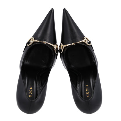 Gucci Smooth Nappa Horsebit Donna Pumps 39 Black 2 of 10