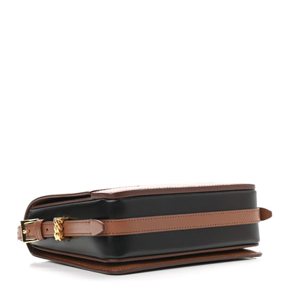 Burberry Smooth Calfskin Two Tone Small Grace Bag Malt Brown Black 4 of 9