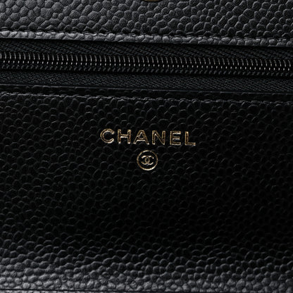 Chanel Caviar Quilted Wallet On Chain WOC Black 6 of 11