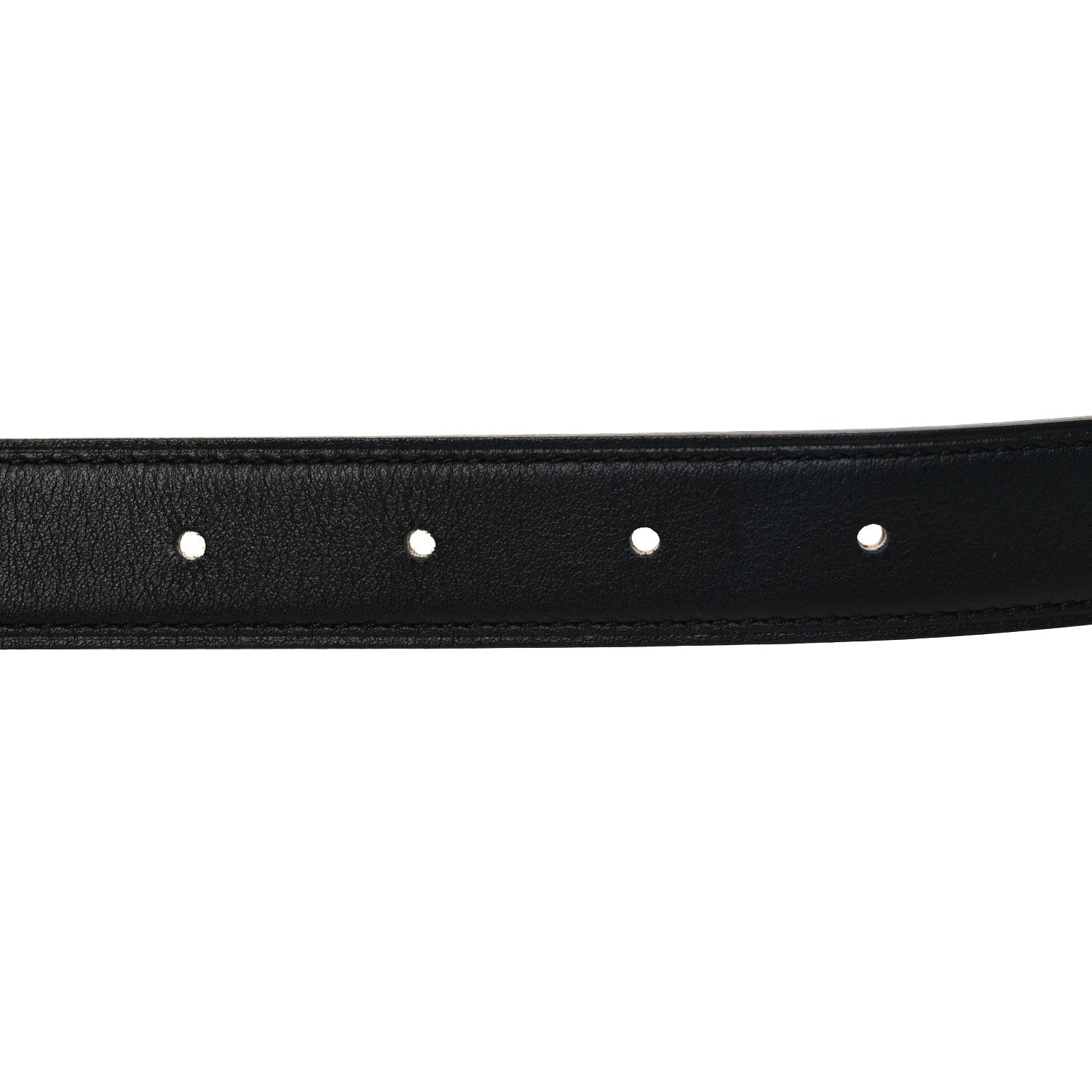 Hermes Swift Epsom 24mm Mini H Belt 75 30 Black Gold 3 of 5