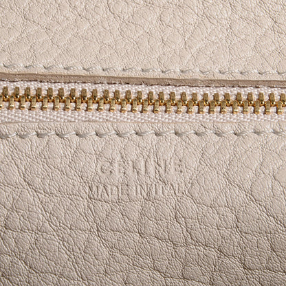 Celine Grained Calfskin Small Tie Knot Tote Chalk 8 of 9