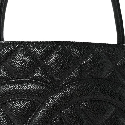 Chanel Caviar Quilted Medallion Tote Black 8 of 10