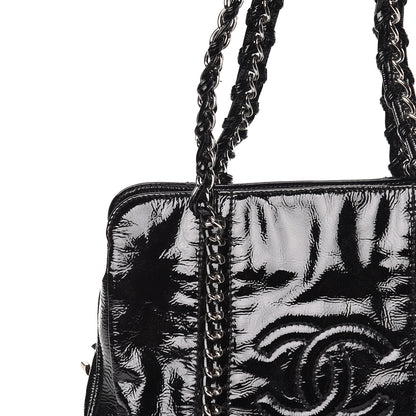 Chanel Patent Calfskin Small Luxe Ligne Tote Black 10 of 11
