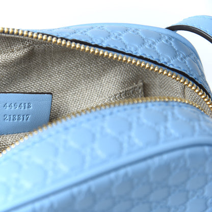 Gucci Microguccissima Mini Bree Messenger Bag Mineral Blue 9 of 10