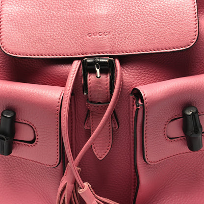 Gucci Cellarius Calfskin Medium Bamboo Backpack Glossy Pink 8 of 12
