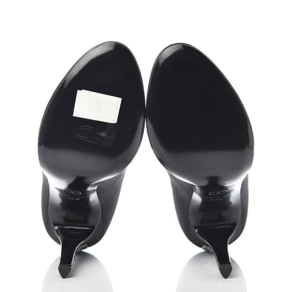 Chanel Satin CC Pumps 36.5 Black 5 of 10