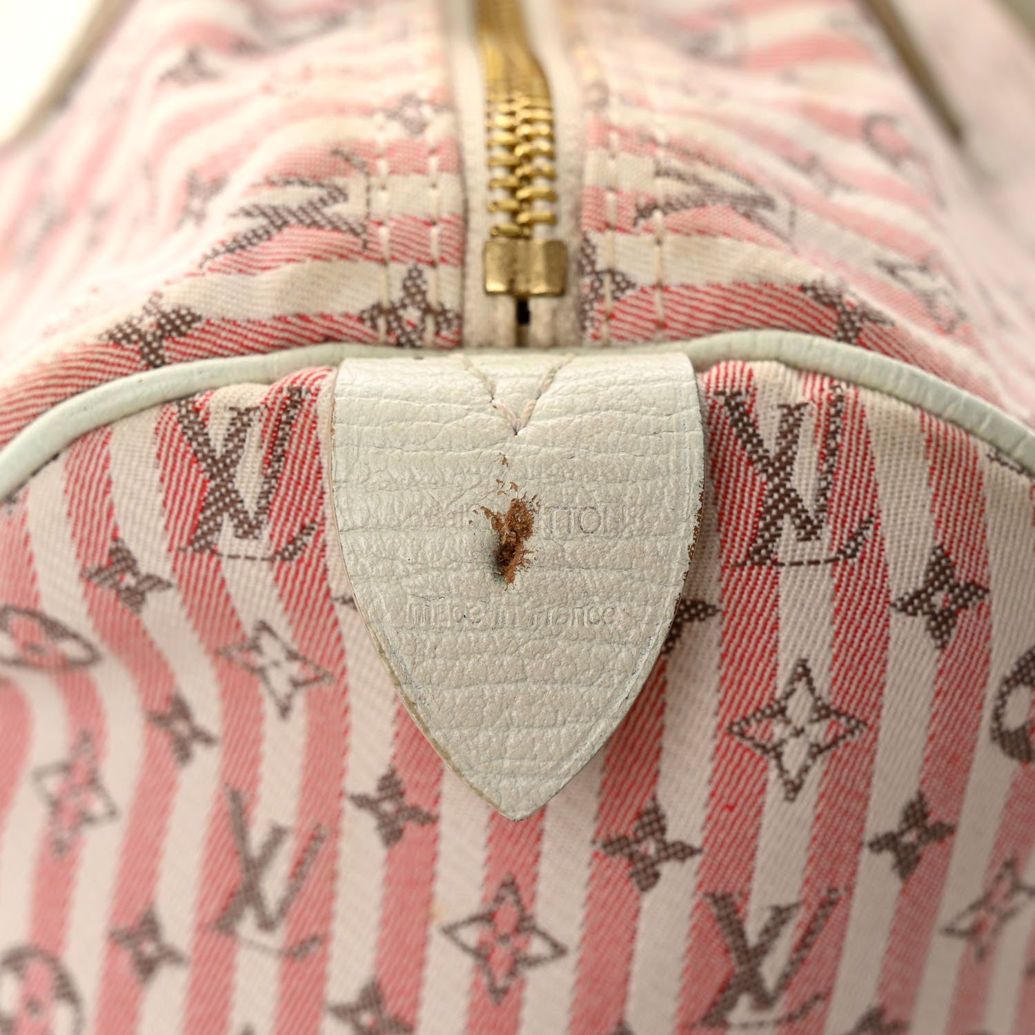 Louis Vuitton Mini Lin Croisette Speedy 30 Rouge 6 of 13