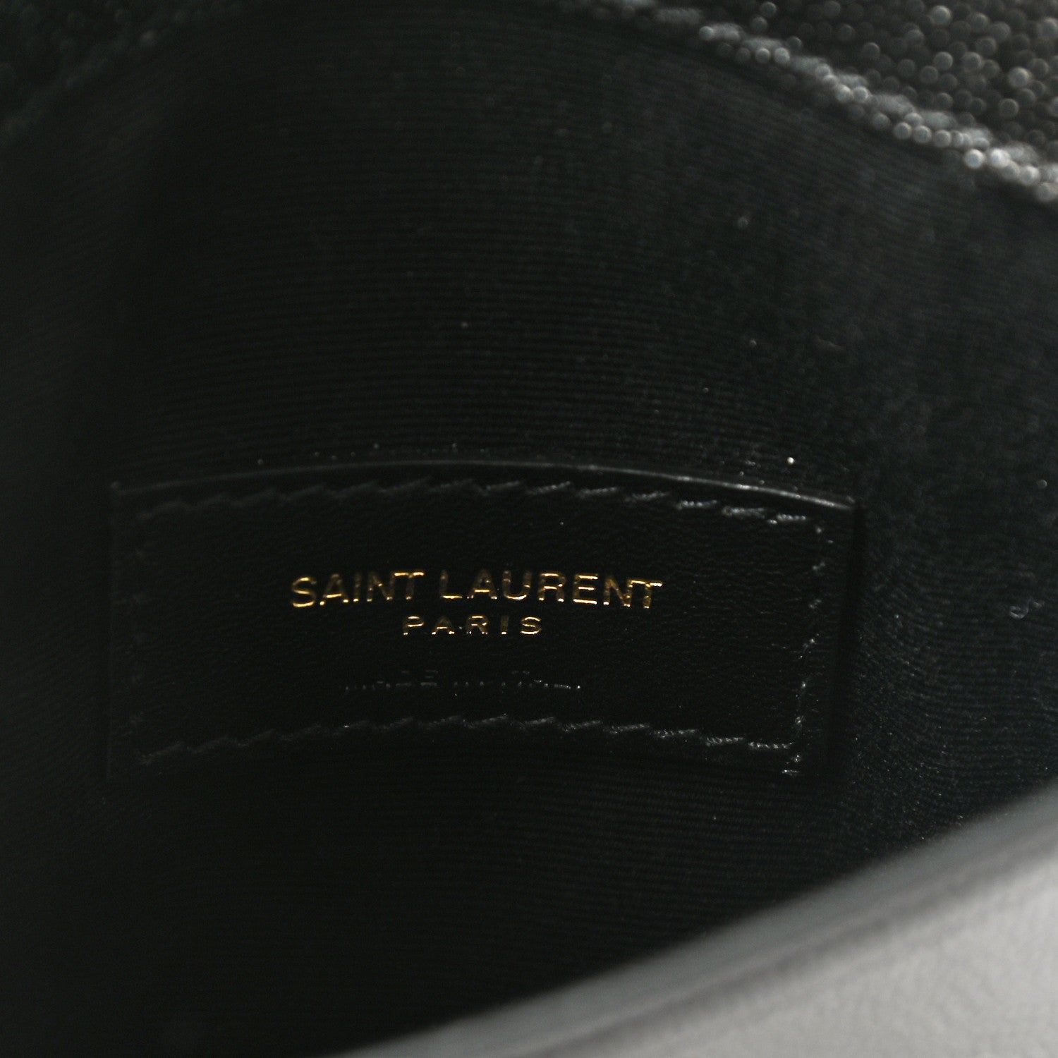 Saint Laurent Grain De Poudre Uptown Baby Pouch Black 6 of 7