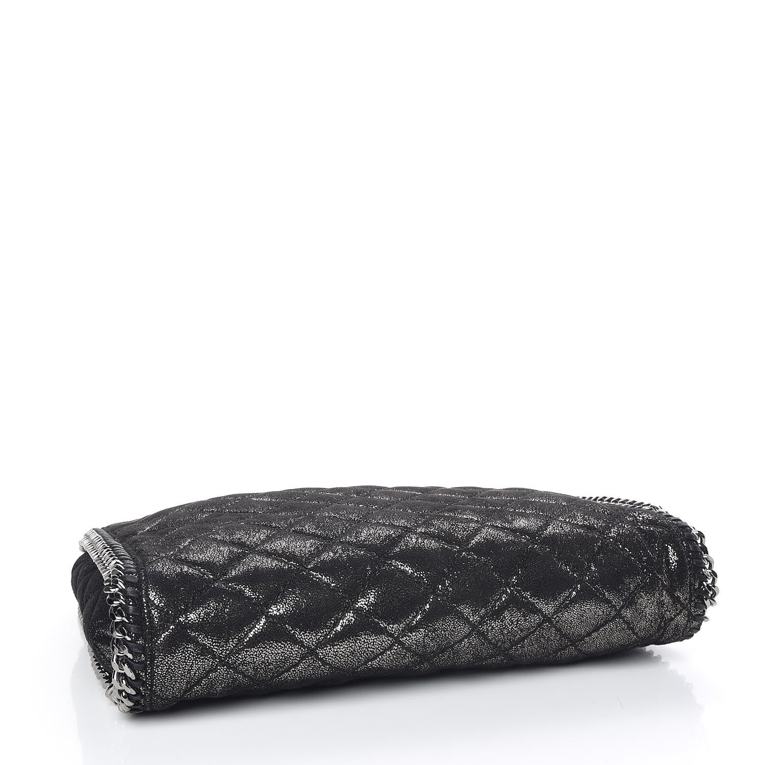 Stella McCartney Chamois Shiny Dotted Quilted Small Falabella Tote Ruthenium 4 of 9