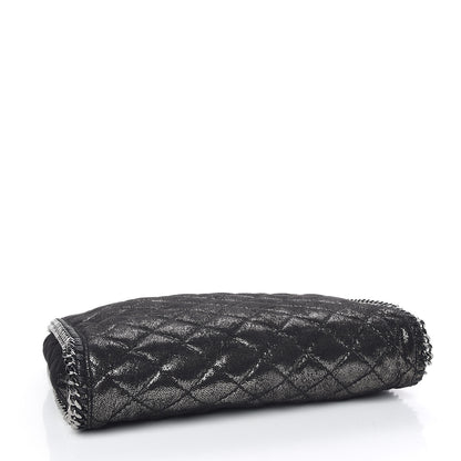 Stella McCartney Chamois Shiny Dotted Quilted Small Falabella Tote Ruthenium 4 of 9