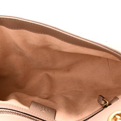 Gucci Calfskin Matelasse Studded Small Pearly GG Marmont Shoulder Bag Porcelain Rose 9 of 10