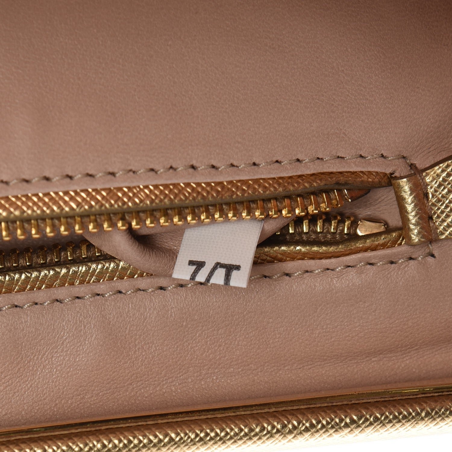 Prada Metallic Saffiano Lux East West Frame Clutch Platino 8 of 8