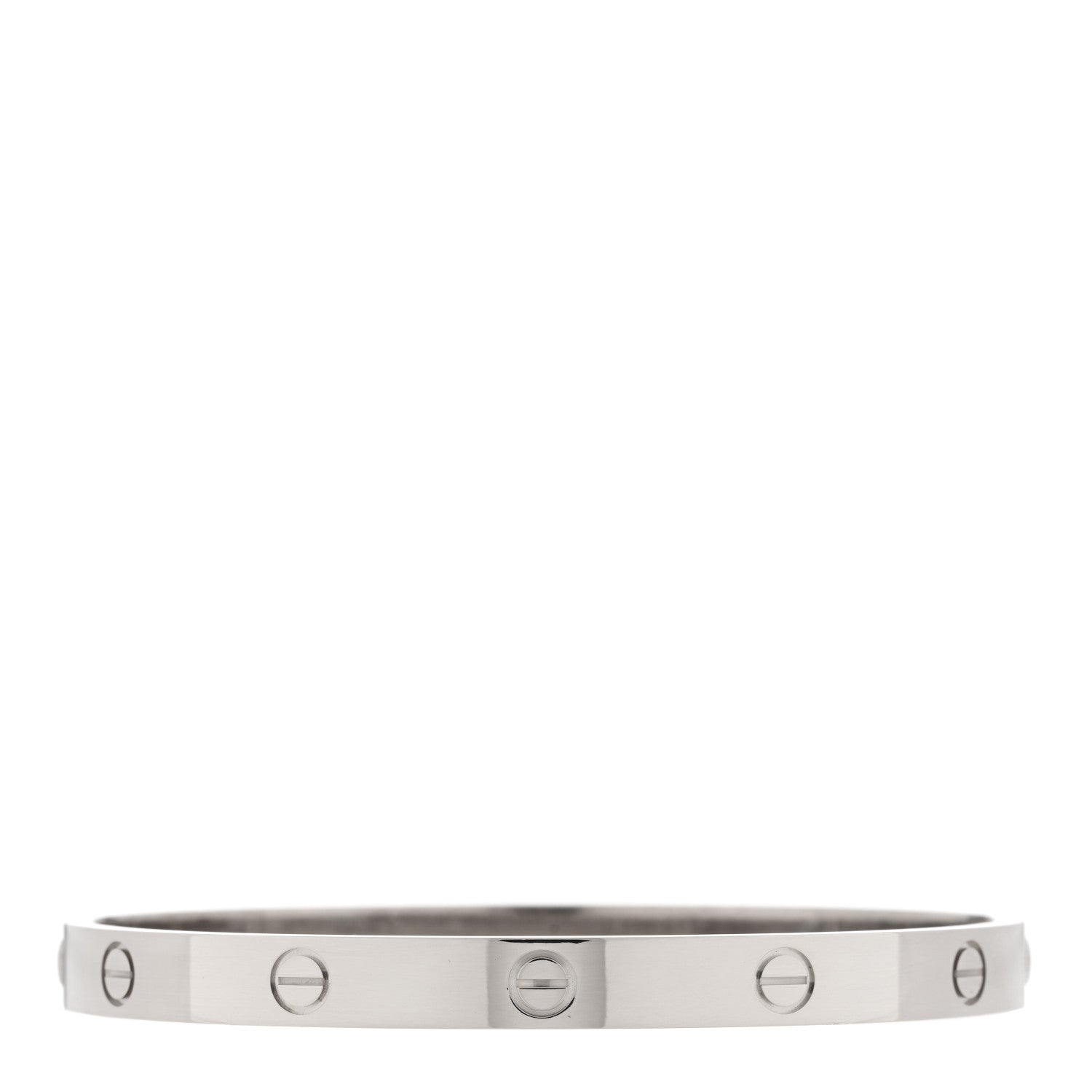 Cartier 18K White Gold LOVE Bracelet 19 2 of 4